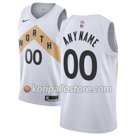 Toronto Raptors Custom 2018-19 Nike City Edition Valkoinen Miesten Pelipaidat Swingman 
